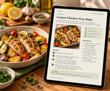 EAT SIMPLY – 7-Day Meal Planning Kit | Digital PDF